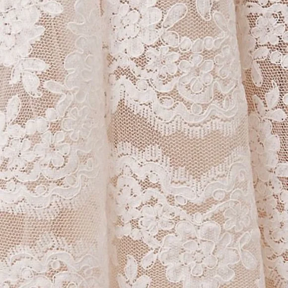 Anthropologie White Lace Midi Dress - Picture 3 of 16